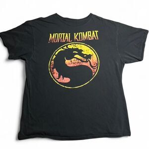 Mortal Kombat Classic Dragon Logo Graphic Tee | Vintage Gaming Shirt